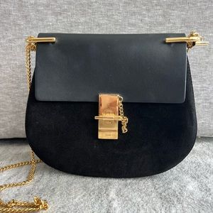 Drew crossbody bag leather suade